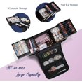 thumbnail image 4 of Bolsa de cosméticos profesional, estuche organizador grande con tela de nailon impermeable para usos múltiples, 4 of 8