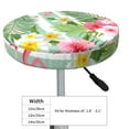 thumbnail image 4 of Fotbe Tropical Flamingo Stool Covers Round,Waterproof Round Bar Stool Covers Bar Chair Covers Washable Stool Cushion Slipcover for 12-14 Inch Chair-, 4 of 7