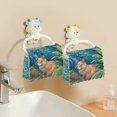 thumbnail image 6 of 6 Pieces of Kitchen Towels Ultra Soft Absorbent Quick Drying Dish Cloths 11×11inch Peacock and Foxes, 6 of 9
