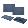 thumbnail image 1 of de funda nórdica para cama Queen 2 nórdicas ajustables 152x203cm y platos 228x259cm + 2 de almohada Azul BLESIY Sábanas ajustables de lujo, 1 of 8