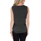 thumbnail image 3 of Camisetas sin mangas con cuello en V y botones para mujer, camisetas básicas sin mangas de verano informales, camisola con tiras en la parte delantera, gris-XXL Sailing Electrónica, 3 of 4