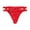 Red, variant on ZQUUVOU Thongs for Women Lace Trim Sheer Underwear Delicate Breathable Comfort Solid Color No Show Everyday Panties Black