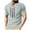 Gray, variant on JUUYY Men's Lace Up Waffle T-Shirt Color Blocked with Drawstring Round Neck Short Sleeve Shirts Pullover Top Black M