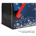 thumbnail image 6 of Merry Christmas Tree Magnetic Mailbox Cover Standard 21 X 18 in Winter Snowflake Snow Blue White Xmas Mail Box Covers Decals Wraps Post Box Outdoor Decorations, 6 of 6