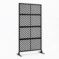 thumbnail image 1 of Garvee Pantalla de Privacidad con Panel de Metal para Exteriores, 72 X 40 Pulgadas, Negro, 1 of 8