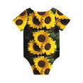 thumbnail image 2 of Daiia Japanese Were Blossoming Printed Unisex-Baby Short Sleeve Onesies Bodysuits Baby Climbing Clothes Soft and Comfortable Romper with Expandable Shoulder Design-6 Months, 2 of 8