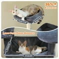 thumbnail image 5 of PEQULTI 81"Extra Large Cat Tree for Indoor Cat Tall Cat Tower with 7 scracthing posts Dark Gray, 5 of 7
