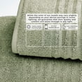 thumbnail image 5 of Great Bay Home Luxury 100% Cotton Ribbed Texture 4-Pack Bath Towel Set, Eucalyptus, 5 of 6