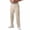 Beige #2, variant on Dresfit Baggy Pants Men Big and Tall Sweatpants 2026 Solid Drawstring Running Trouser Uncuffed Cotton Straight Leg Lounge Pant with Pockets Beige XL