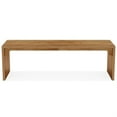 thumbnail image 4 of Demi Bonn 78" Wood Two Person Executive Computer Desk, Modern Duty Study Writing Gaming Table for Home Office, Brown, 4 of 4