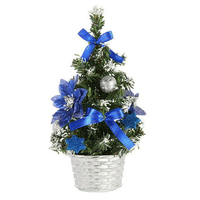 CHUANK Mini Tabletop Christmas Tree Home Christmas Small Desktop Decoration Party Ornament Family Christmas Gift