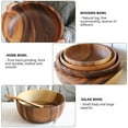 Manunclaims 1Pcs Salad Bowl Large Wooden Salad Serving Bowl Solid