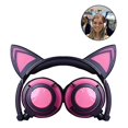 thumbnail image 1 of Los auriculares Bluetooth, oreja de gato llevados encienden los auriculares plegables inalámbricos, 1 of 5