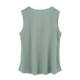thumbnail image 5 of Weikingp Camisole Tops For Women Built In Bra Womens Tank Tops Long Tank Tops For Women Summer Tank Tops For Women Fitted Tank Tops For Women Green 5XL, 5 of 7