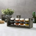 thumbnail image 4 of MyGift Vintage Gray Wood Beer Flight Sampler Serving Tray with 4 Tasting Glasses, 2 Piece, 4 of 7