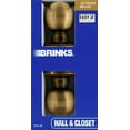 thumbnail image 2 of Brinks 2715-109 Ball Style Door Knob for Hall and Closet Antique Brass, 2 of 2
