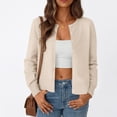thumbnail image 5 of SUNBS Long Sleeve Sweaters for Women Cropped Cardigan Womens Lightweight Blouse Fashion Knit Top Button Up Clothes, 5 of 8