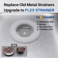 thumbnail image 3 of Flex Strainer Kitchen Sink Drain Strainer, BPA-Free Thermoplastic Basket, Fits Standard 3.5 inch Drains and Disposals, Dishwasher Safe, 3 of 7