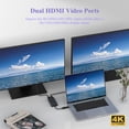 thumbnail image 6 of WAVLINK USB 3.0 to Dual 4K HDMI USB Adapter up to 2560x1440@60Hz Displays Dock Station for Laptops, Compatible with New MacBook Neo, 6 of 9