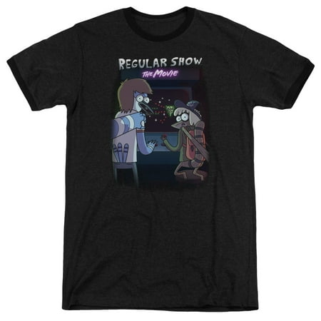 Trevco REGULAR SHOW RS THE MOVIE Black Adult Unisex T-Shirt