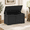 Black-15.7''D x 31.5''W x 17.5''H, variant on Black 15.7''D x 47.2''W x 17.5''H Extra Large Storage Chest Bench with Safety Hinges