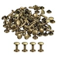thumbnail image 1 of Unique Bargains 50 Sets Leather Rivets 8mm Double Cap Rivets 12mm Height Metal Studs Rivet, Bronze Tone, 1 of 5