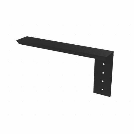 

Side Wall Aluminum Hidden Countertop Support - Left Angled Bracket(10 inch)