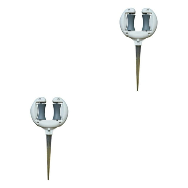 fastboy Easy To Install Garden Hose Guide No Assembly Required Garden Hose Bracket Is Suitable For Weather white 2Set