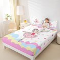 thumbnail image 4 of Homewish Kids Children Ballet Girl Twin Sheet Sets 3pcs,Dance Theme Twin Fitted Sheet Microfiber,Abstract Gradient Glitter Breathable Flat Sheet,Breathable Home Decor, 4 of 7