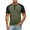 Army Green, variant on Mgmyaa Summer T-shirt for Men Casual Henley Neck Short Sleeve Tops