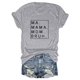 thumbnail image 1 of Camiseta holgada de manga corta con estampado de letras MA Mama Mom Bruh: estampado de letras moderno, cómoda y casual., 1 of 3