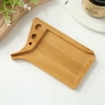 thumbnail image 3 of Vikakiooze Rolling Tray Mini Easy To Clean Wood Rolling Tray Accessories Grooved Wooden Color, 3 of 5