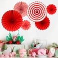 thumbnail image 3 of Xingzhi Circular handmade paper flower fan, 3 of 7