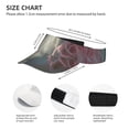 thumbnail image 3 of Balery Flower White Horse (2) Sport Wear Athletic Visor Sun Sports Visor Hat Visor Adjustable Cap for Women and Men (One Size), 3 of 7