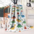 thumbnail image 2 of Dinosaur and Volcano Pattern Blanket,Comfortable Soft Flannel Throw Blanket,All Season,Warm Lightweight Blankets for Sofa Bed Couch Living Room Chair,40"x50", 2 of 4