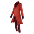 thumbnail image 5 of Moonsky / Halloween Hazbin Hotel Cosplay Costumes, Fan Made Charlie Morningstar Costume Anime Style Cosplay Costume for Teens Halloween Fancy Dress Costumes(XS#Wine), 5 of 5