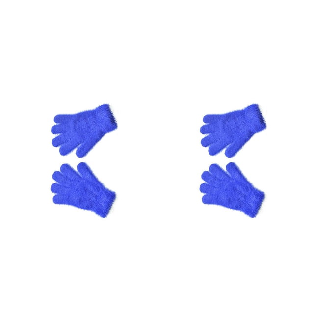 Guantes gruesos de punto Minnieouse para niños y niñas Cielo azul 2piezas