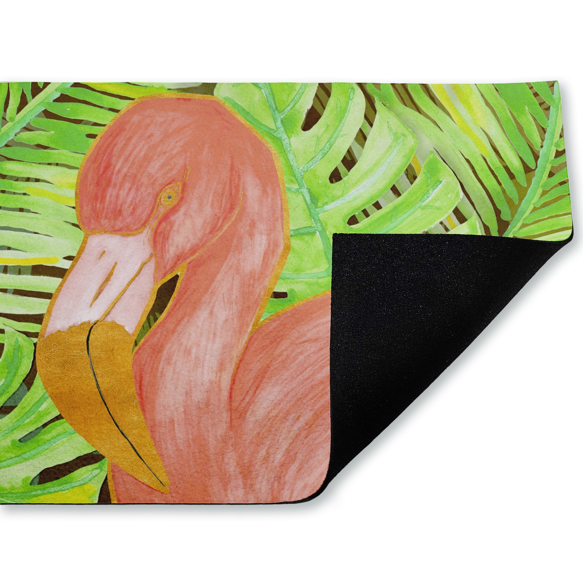 Stupell Industries Tropical Flamingo Fauna Printed Outdoor Door Floor Mat, design by SunDance Group LLC