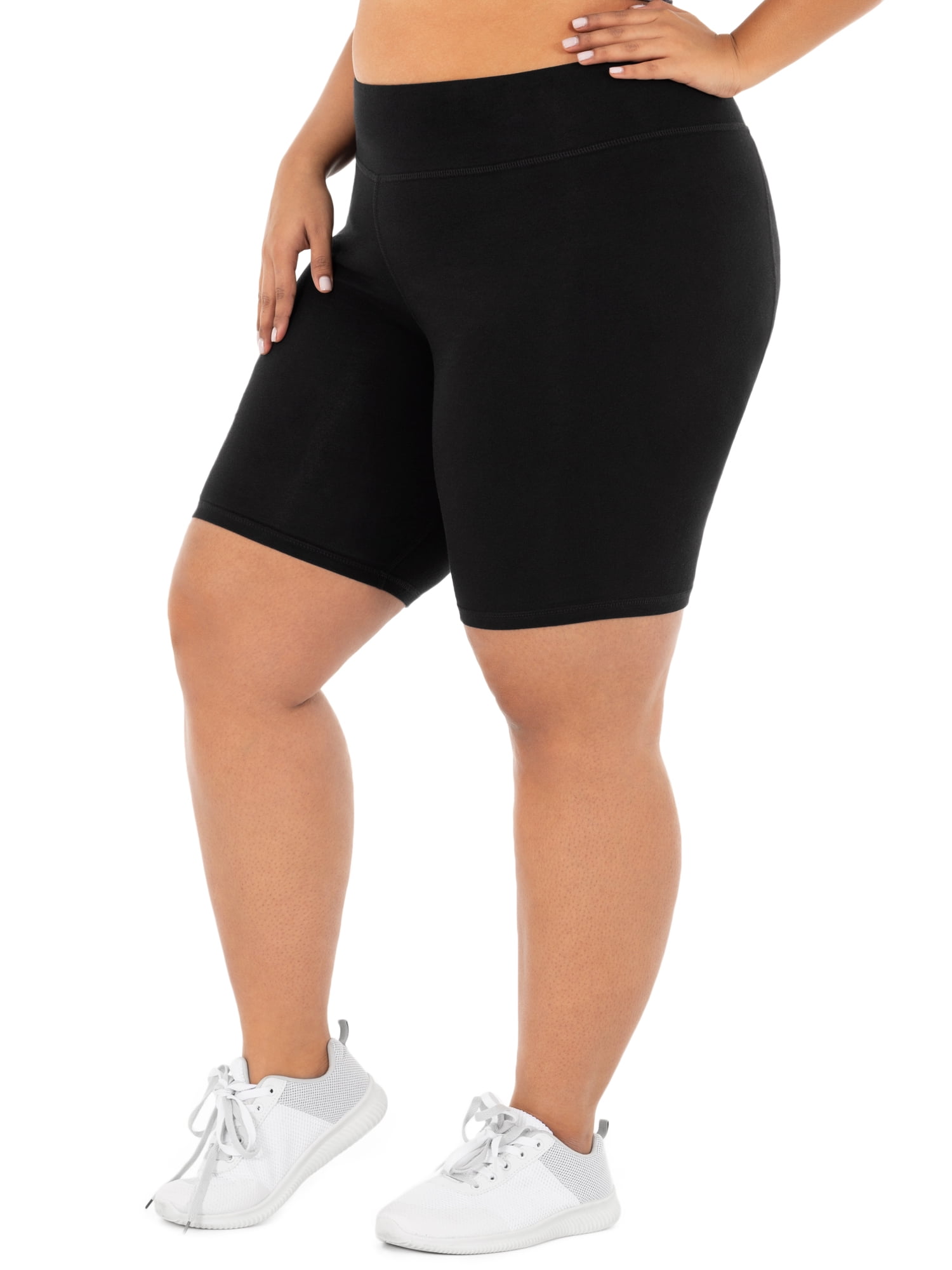 Athletic Works Women's Plus Size Core Active Dri-Works Bike Shorts