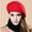 69_Red, variant on 1PC Hat Gray Cotton Men's And Women's Cap Vintage Beret Cap Flat Top Comfortable Breathable Cap