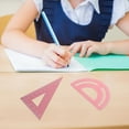 thumbnail image 7 of CCOCC 2026 New Protractor Drawing Ruler Math Learning Tools Triangular Scale Ruler Measuring Rulers Triangle Board Set Metal Office Student, 7 of 7