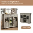 thumbnail image 6 of Luku Mobile Kitchen Cart with Spice Rack and Towel Holder for Small Spaces, 6 of 8