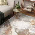 thumbnail image 6 of Golden Medallions II Washable Abstract Art Area Rug size 5'x8', 6 of 7