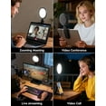 thumbnail image 2 of 2 Pack  Lighting for Computer, 5 Small Ring Light with Stand, 50 Modes CRI>97.8, 3000K-6500K Dimmable Selfie Light for Laptop Phone Webcam Monitor Video Call Conference Streaming, 2 of 7