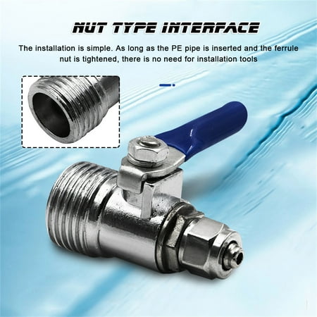 

Metal Ball-Valve 1/4 1/2 Inch External Wire-Faucet Water Dispenser Switch