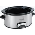 thumbnail image 4 of Crock-Pot Smart-Pot 6-Quart Slow Cooker, Brushed Stainless Steel, 4 of 5