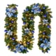 thumbnail image 1 of Billuyoard Guirnalda Artificial colgante de árbol de Navidad portátil de ratán de Navidad de 2,7 m para interior de casa, escalera, centro Kits de decoración para fiestas Azul, 1 of 6