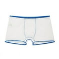 thumbnail image 2 of Men's Sexy Mesh Sheer Bulge Pouch Trunks Boxer Briefs, 2 of 3