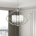 thumbnail image 6 of Livex Lighting Westfield Chandelier in Brushed Nickel, 6 of 10