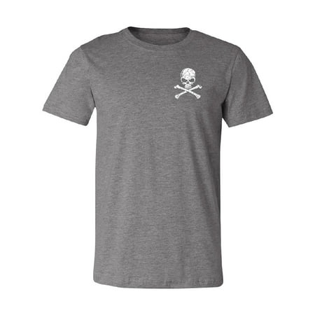 Awesome Skull Design - Pocket Design - Skull and Crossbones Men's T-shirt Souvenir Tee